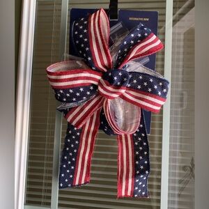 Tommy Bahama Patriotic Decorative Bow Door Hanger for Fourth of July
